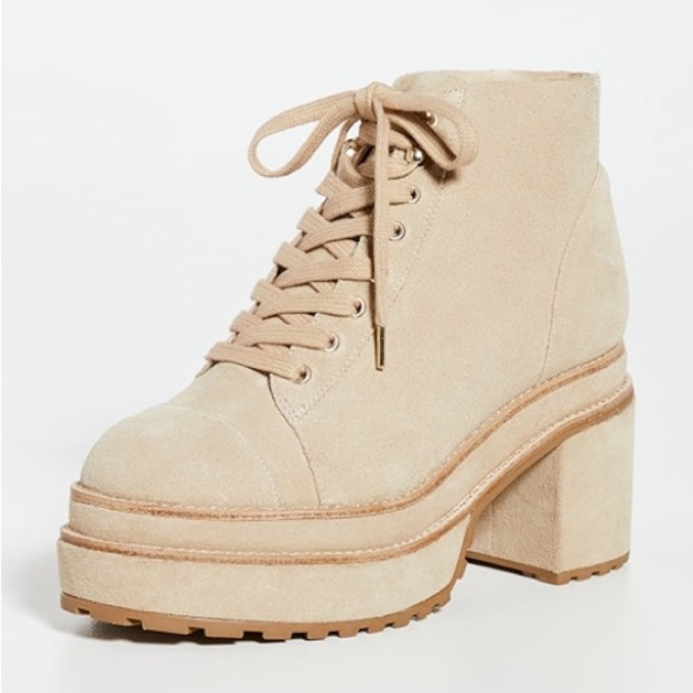 Cult Gaia Tan Heeled Boots